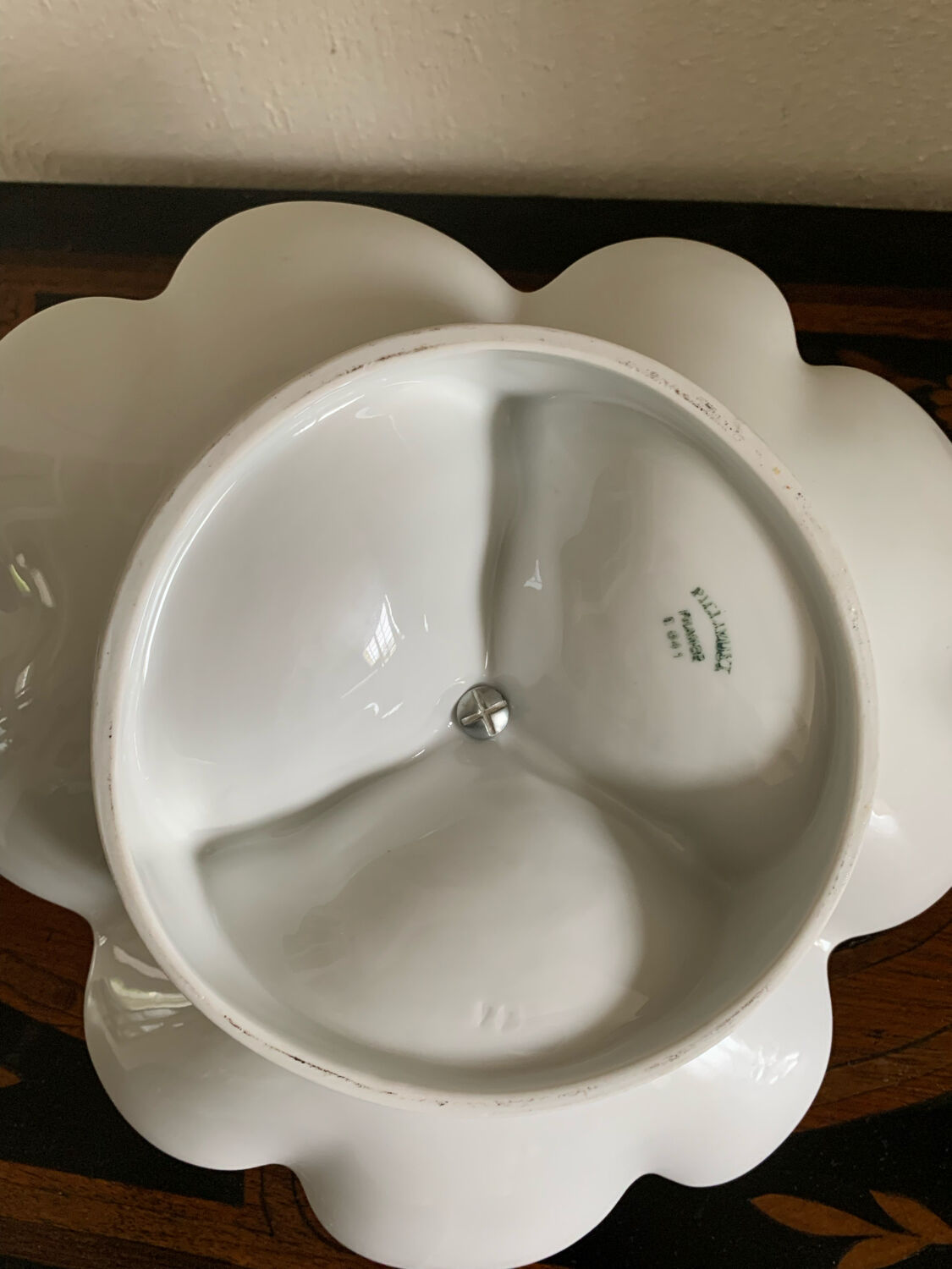 Pillivuyt porcelain hors d'oeuvre dish