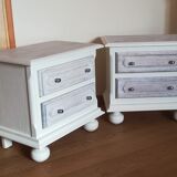 Solid oak bedside