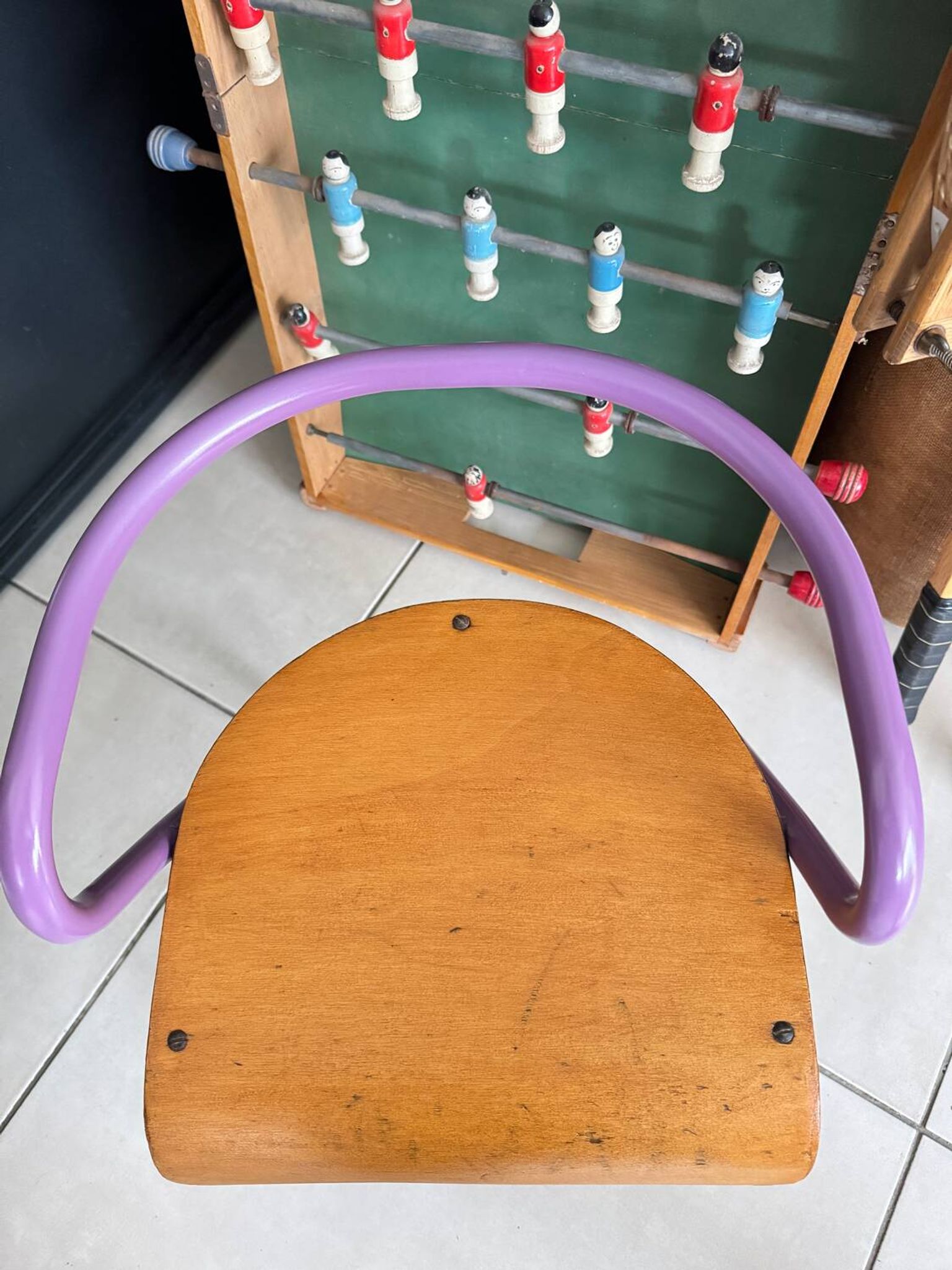 Chaise écolier enfant Hitier vintage