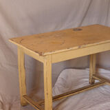 Yellow farmhouse table