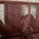 Pencil reed rattan bamboo coastal palm leaf bench sofa, Vivai del Sud 1970s