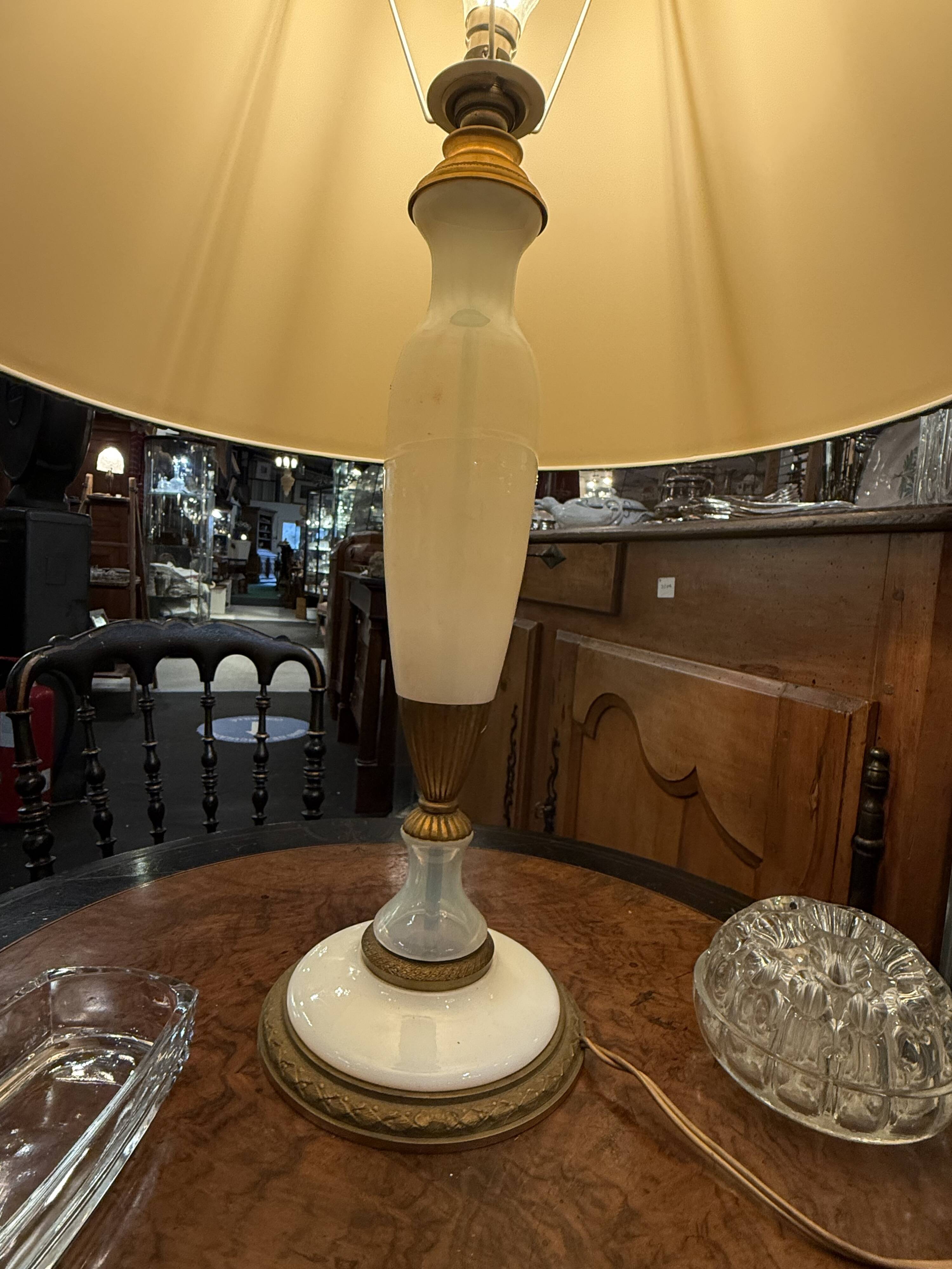 Alabaster bedside lamp