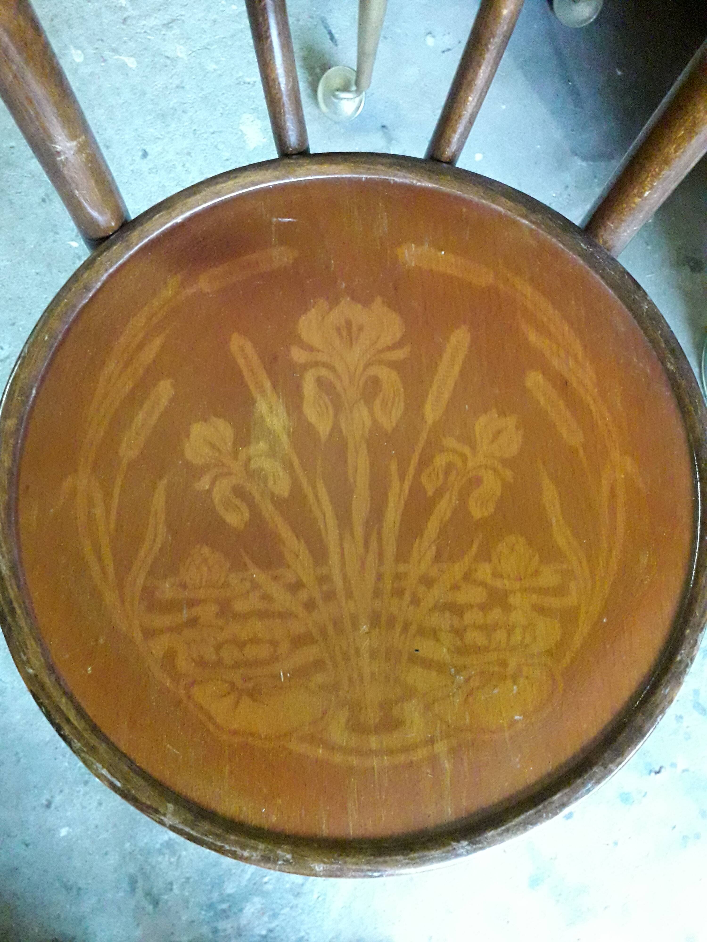 4 vintage bistrot chairs