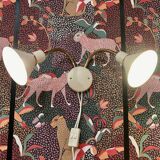 Double adjustable wall lamp Scandinavian design.