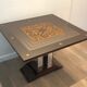 Art Deco centre table with a mirrored eglomisé top in the style of Jules Leleu and Max Ingrand.
