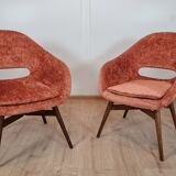 Shell restored armchairs by Miroslav Navratil