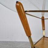 Mid century italian tripod coffee table, 1950s
