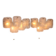 J.T. Kalmar Midcentury Ice Glass Wall Sconces Austria 1960