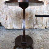 Fifth wheel side table violin wood vintage waffle tray