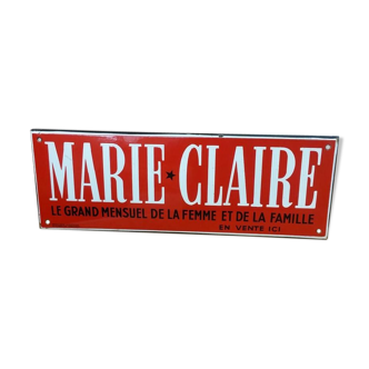 Enamelled plate "Marie-Claire"