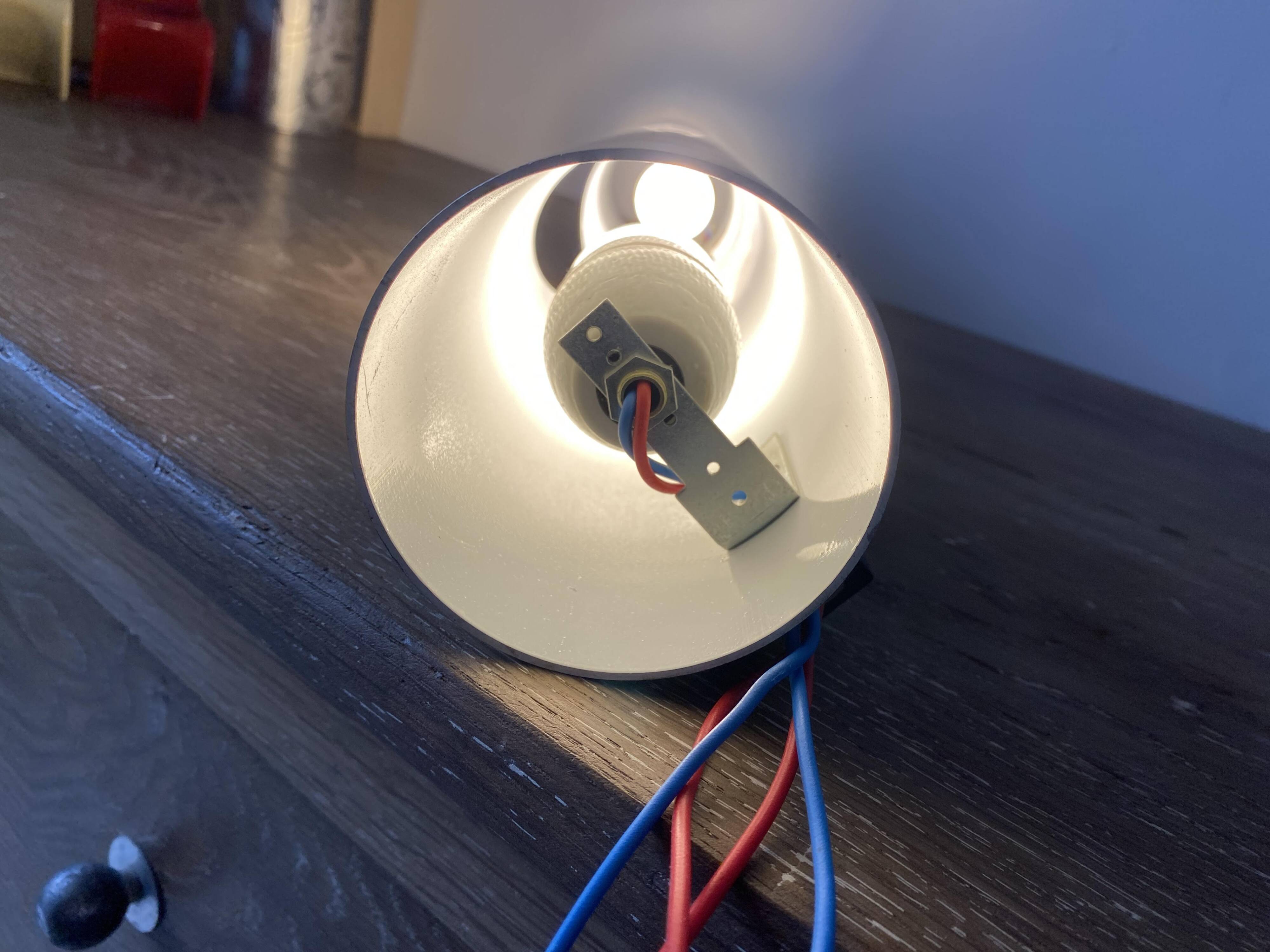 N1 Sconce Fuga XL copper / rosé wall lamp Raak Komulainen 1970 vintage