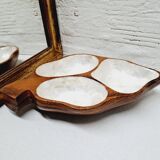 Mother-of-pearl and wood empty pocket