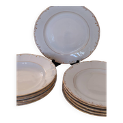 Set of flat and soup plates