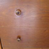 Elégante commode  en merisier – 3 tiroirs –Années 80