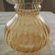 Pear-shaped striped suspension, in smoked glass.