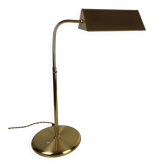 Lampe de Bureau Ajustable en Laiton Doré – Design Allemand, Années 70
