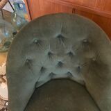 Pair of vintage toad armchairs