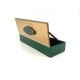 Green glass Jewelry Box, Italy 1980s