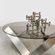 Table basse vintage en verre Knut Hesterberg Ronald Schmitt 1970