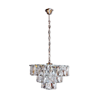 Kinkeldey chandelier 3 levels crystals Germany 1970