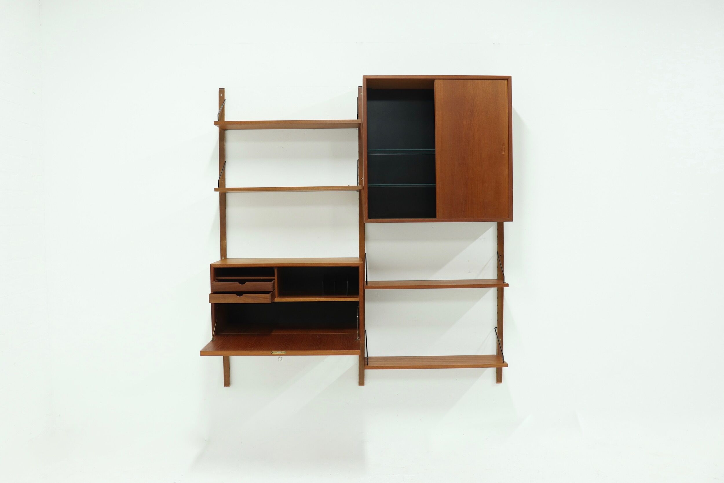 Royal system teak wall unit by Poul Cadovius for Cado Denmark, 1960's