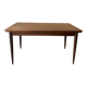 Extendable teak table