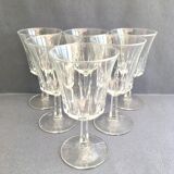 Set of 6 vintage wine glasses