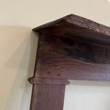 Antique wooden fireplace mantel