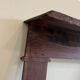Antique wooden fireplace mantel
