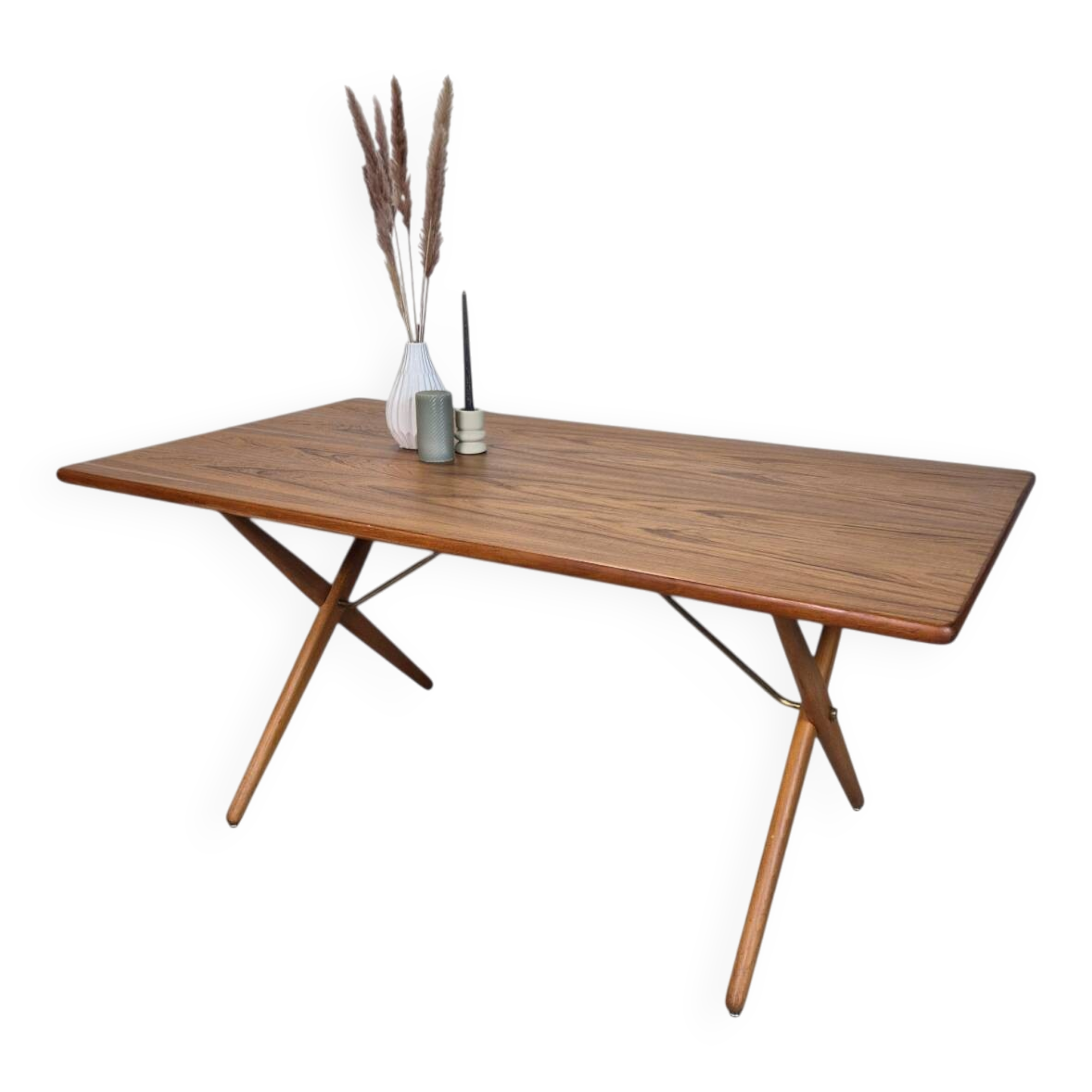 Hans Wegner, AT-303 Sawbuck vintage 1950s Danish dining table