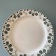 Set of 3 round dishes XIXth, Boch Frères Keramis, Trifolium model