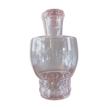 Art deco carafe in pink glass