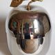Apple ice bucket in silver metal signed Daniel CREGUT vintage
