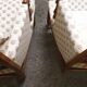 Pair of seventies shepherd armchairs