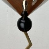 Italian postmodern metal candle holders, 1980s, set of 2