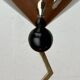 Italian postmodern metal candle holders, 1980s, set of 2