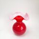Beautiful red opaline vase IVV Italy