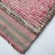 Tapis de couloir Oushak rose pâle