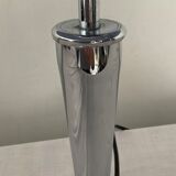Design lamp in chromed metal and glass paste