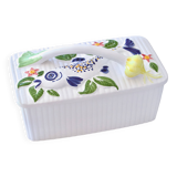 Large antique Schramberger majolica collector's box / terrine