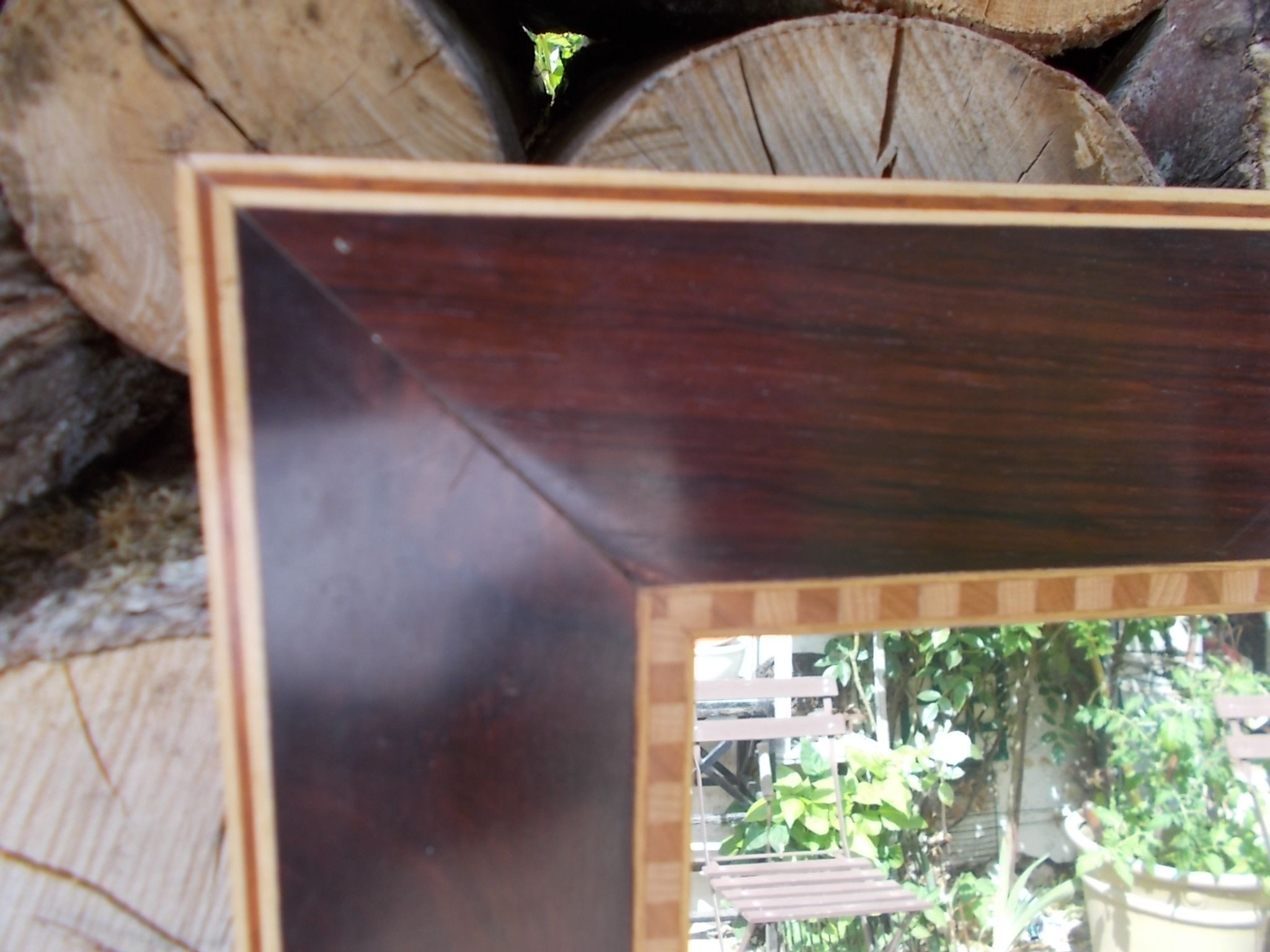 Marquetry mirror 61x47.5cm