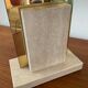 Travertine and brass lamp from the 70s