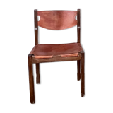 Regain home chair in elm and leather 1980