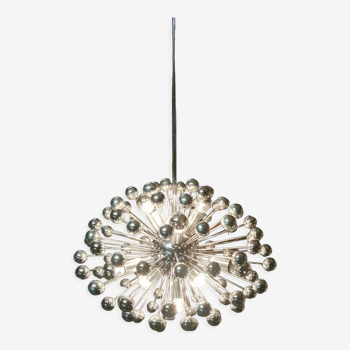 Lustre vintage spoutnik en chrome de Goffredo Reggiani, Italie 1970