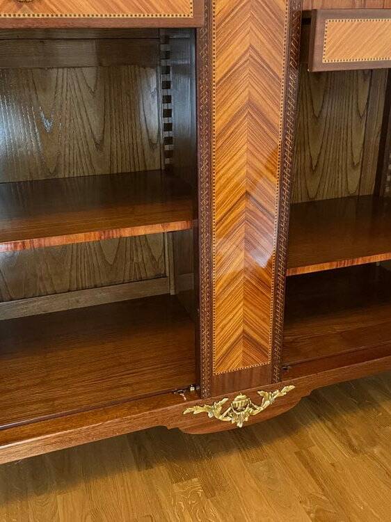 Rosewood marquetry cabinet