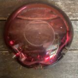 Vintage murano sommerso pink glass ashtray made in italy