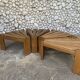 Set of 4 brutalist side tables by Radboud Dittmann, Dittmann & Co. 1970