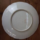 Dessert plate Terre de Fer model "Gui" signed Badonviller Art Deco