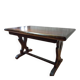 Dining table or library table known as "Monastery Table" or "Farm Table" in Neo-Gothic / Rustic style.