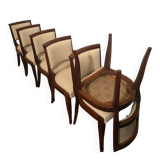 Set of six Art Deco chairs